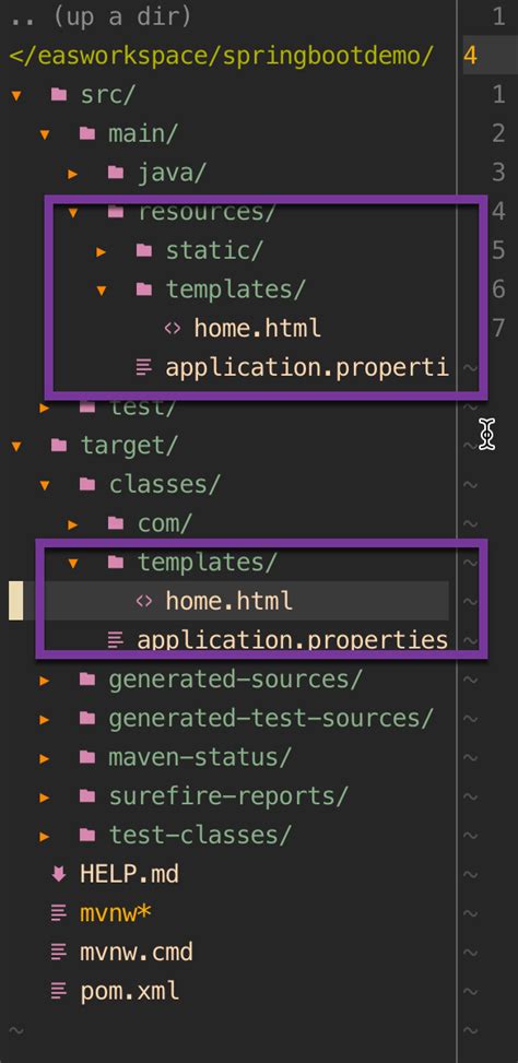 maven src and target